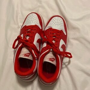 Red Nike dunks